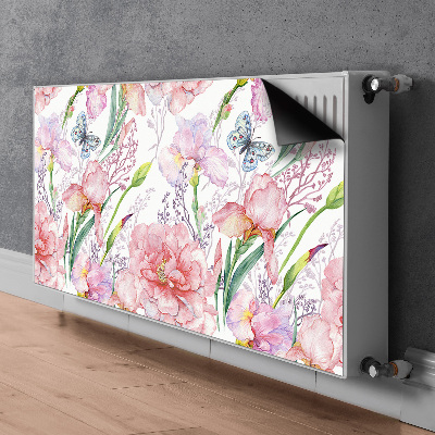 Dekoratív radiátorszőnyeg Peonies virágok
