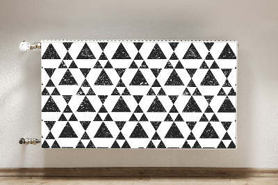 Mágneses radiátor takaró Feketefehér háromszögek
