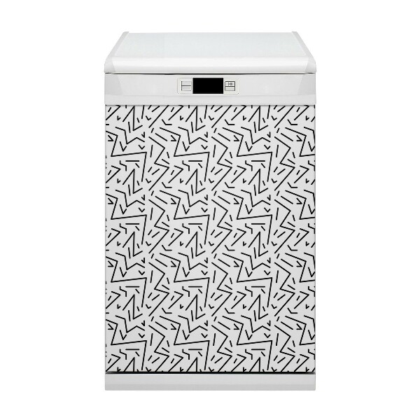 Dekoratív mágnes mosogatógéphez Memphis stílus