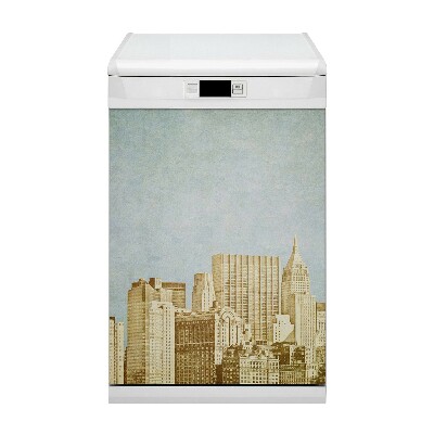 Dekoratív mágnes mosogatógéphez Manhattani felhőkarcolók