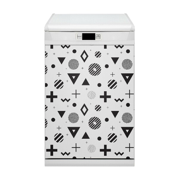 Dekoratív mágnes mosogatógéphez Geometriai minták