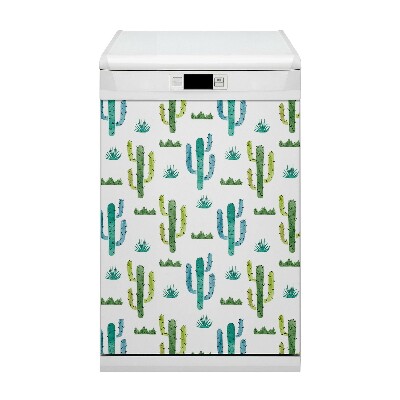 Mágnes a mosogatógéphez Festett kaktuszok