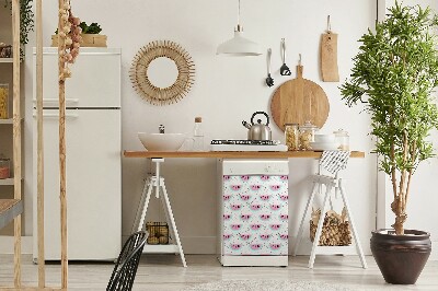 Dekoratív mágnes mosogatógéphez Görögdinnye és pontok