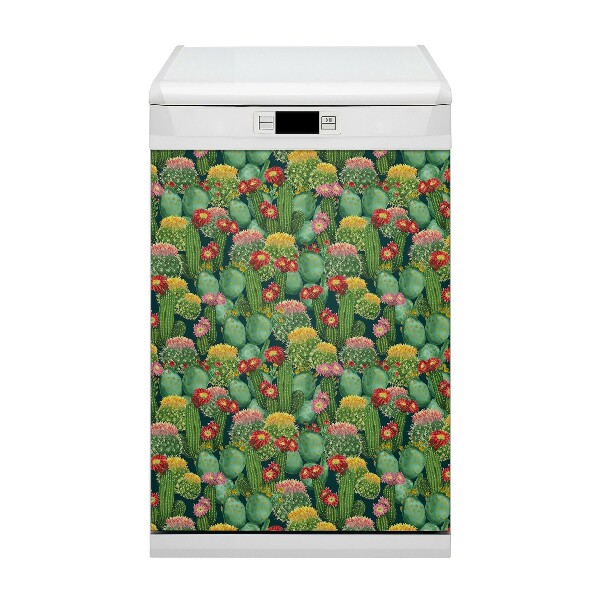 Dekoratív mosogatógép mágnes Virágzó kaktuszok