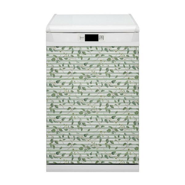 Mágnes a mosogatógéphez Levelek a háttéren