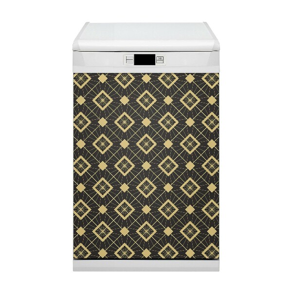 Dekoratív mosogatógép mágnes Retro mintázat