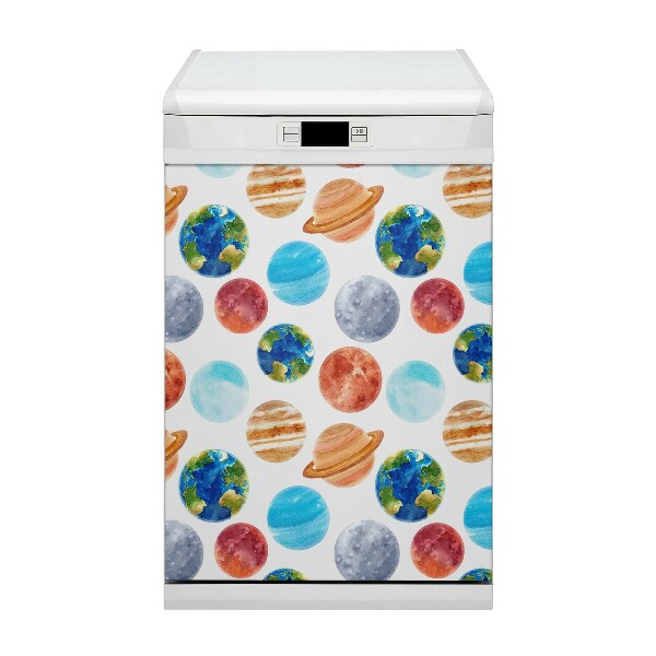 Dekoratív mosogatógép mágnes Színes bolygók