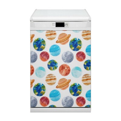 Dekoratív mosogatógép mágnes Színes bolygók