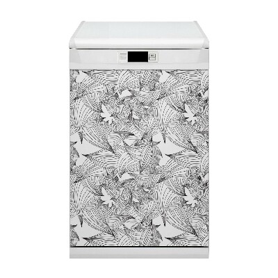 Dekoratív mosogatógép mágnes Mágikus vonalak