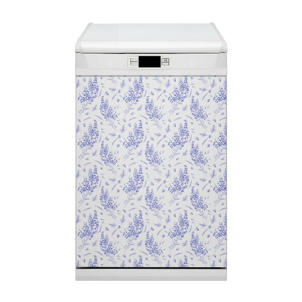 Dekoratív mágnes mosogatógéphez Levendula akvarell