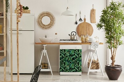 Dekoratív mosogatógép mágnes Trópusi levelek