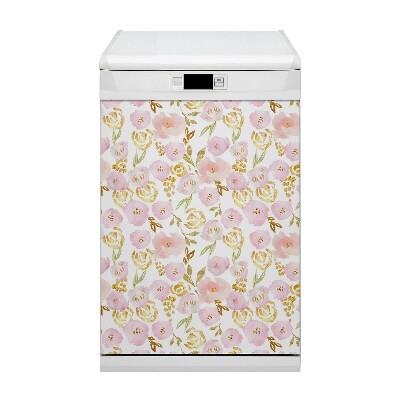 Dekoratív mágnes mosogatógéphez Rózsaszín virágok