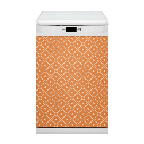 Mágnes a mosogatógéphez Narancssárga virágok