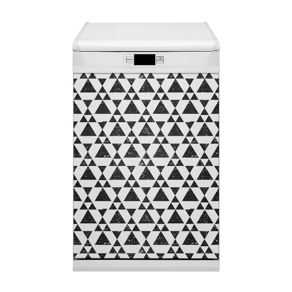 Dekoratív mosogatógép mágnes Fekete háromszögek