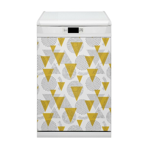Dekoratív mágnes mosogatógéphez Kerekek és háromszögek