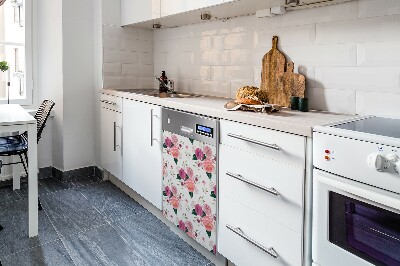 Dekoratív mosogatógép mágnes Rózsaszín virágok