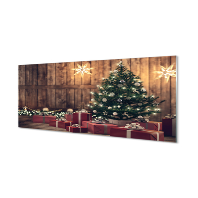 Akrilkép Ajándékok karácsonyfa díszítés táblák
