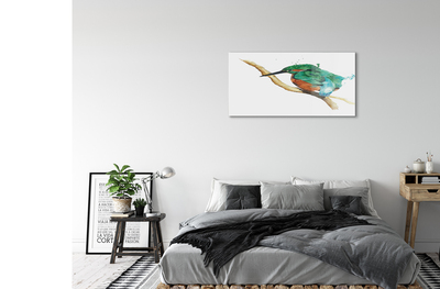 Akrilkép Színes festett papagáj