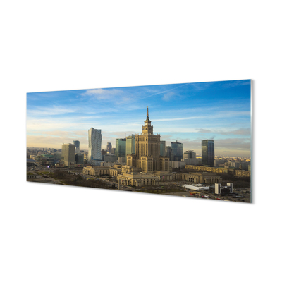 Akrilkép Körkép Varsó felhőkarcolók