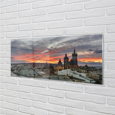 Akrilkép Krakow Sunset panoráma