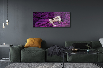 Akrilkép női lila