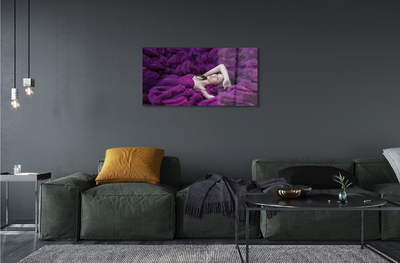 Akrilkép női lila