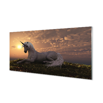 Akrilkép Unicorn hegyi naplemente