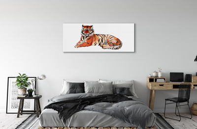 Akrilkép festett tigris