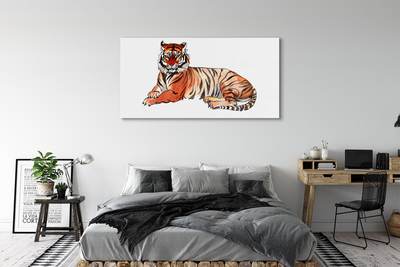 Akrilkép festett tigris