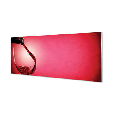 Akrilkép Piros háttér üveg bal