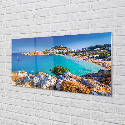 Akrilkép Görögország Coast tengerpart panoráma