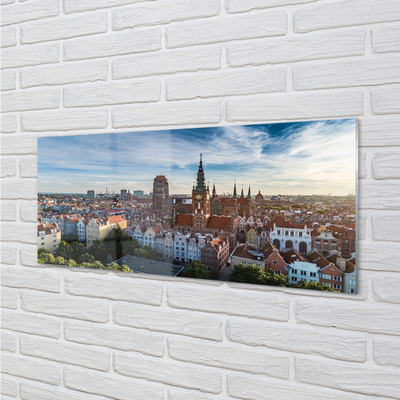 Akrilkép Gdansk Panoráma templom