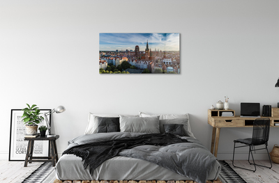 Akrilkép Gdansk Panoráma templom