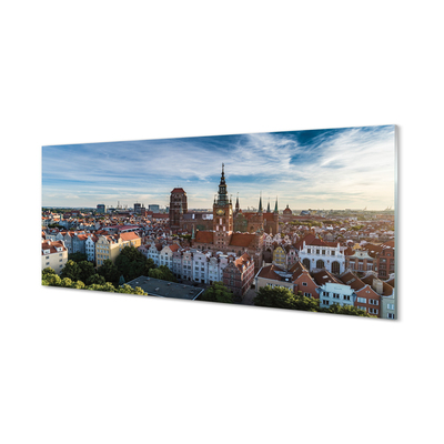 Akrilkép Gdansk Panoráma templom