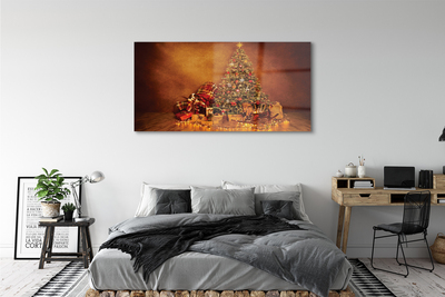 Akrilkép Karácsonyi fények dekoráció ajándékok