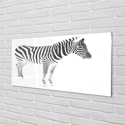 Akrilkép festett zebra