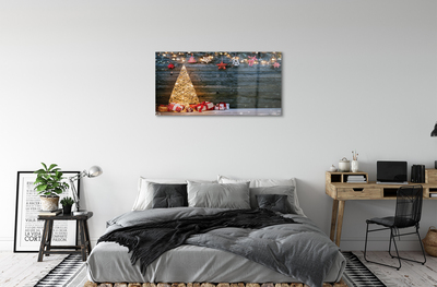Akrilkép Ajándékok karácsonyfa díszítés táblák