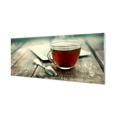 Akrilkép Hő egy teáskanál tea