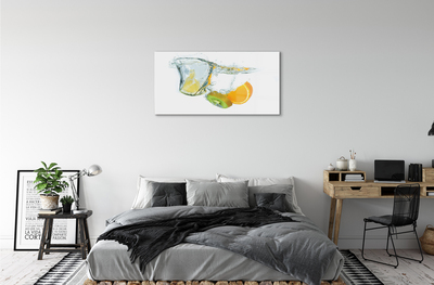 Akrilkép Víz kiwi narancs