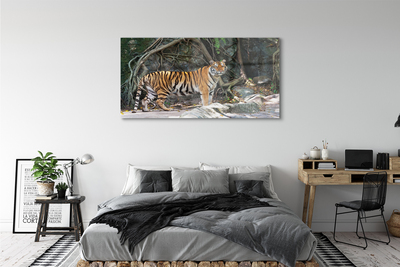 Akrilkép tigris dzsungel
