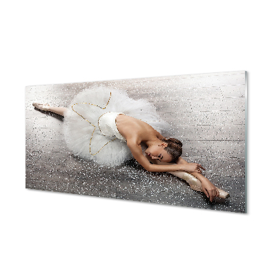 Akrilkép Női fehér balerina ruha