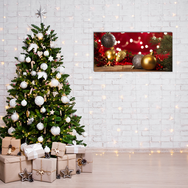 Akrilkép Karácsonyfa. Karácsonyi díszek