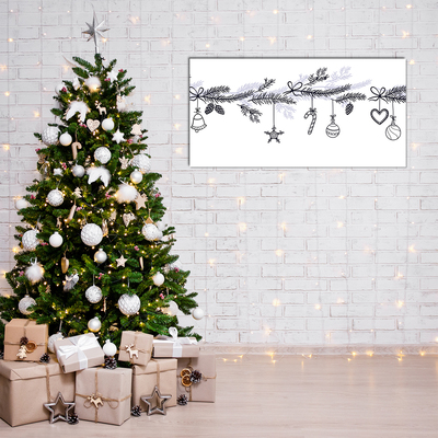 Akrilkép Karácsonyi dekorációk. Téli dekorációk