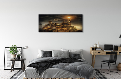Canvas képek Lámpás hajó felhők