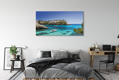 Canvas képek Spanyolország Cliffs tenger partján