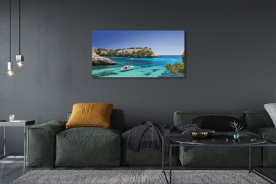 Canvas képek Spanyolország Cliffs tenger partján