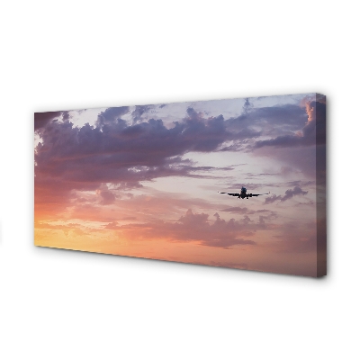 Canvas képek Felhők ég könnyű repülőgépek