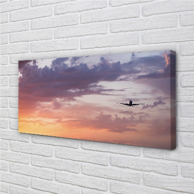 Canvas képek Felhők ég könnyű repülőgépek
