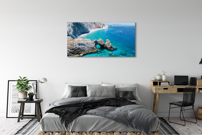 Canvas képek Görögország Strand tenger partján