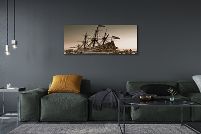 Canvas képek A hajó a régi ég tenger